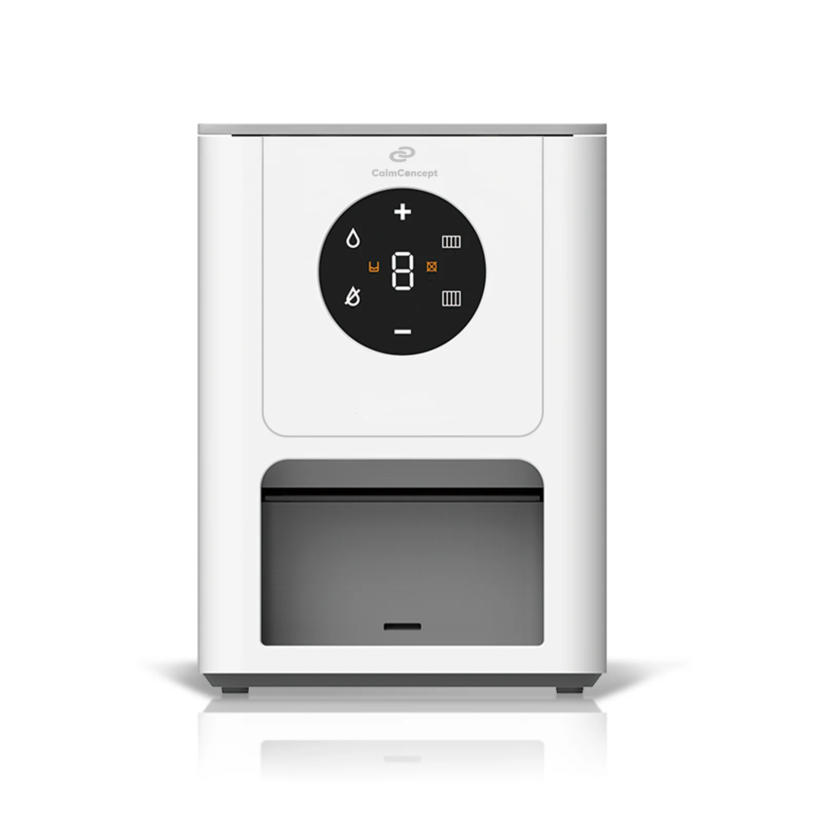 CalmConcept® Warmtuchspender Warme Feuchttücher auf Knopfdruck mit 9 Feuchtigkeitsstufen 8 Temperaturstufen und 1400 ml Wassertank, Modell Q6