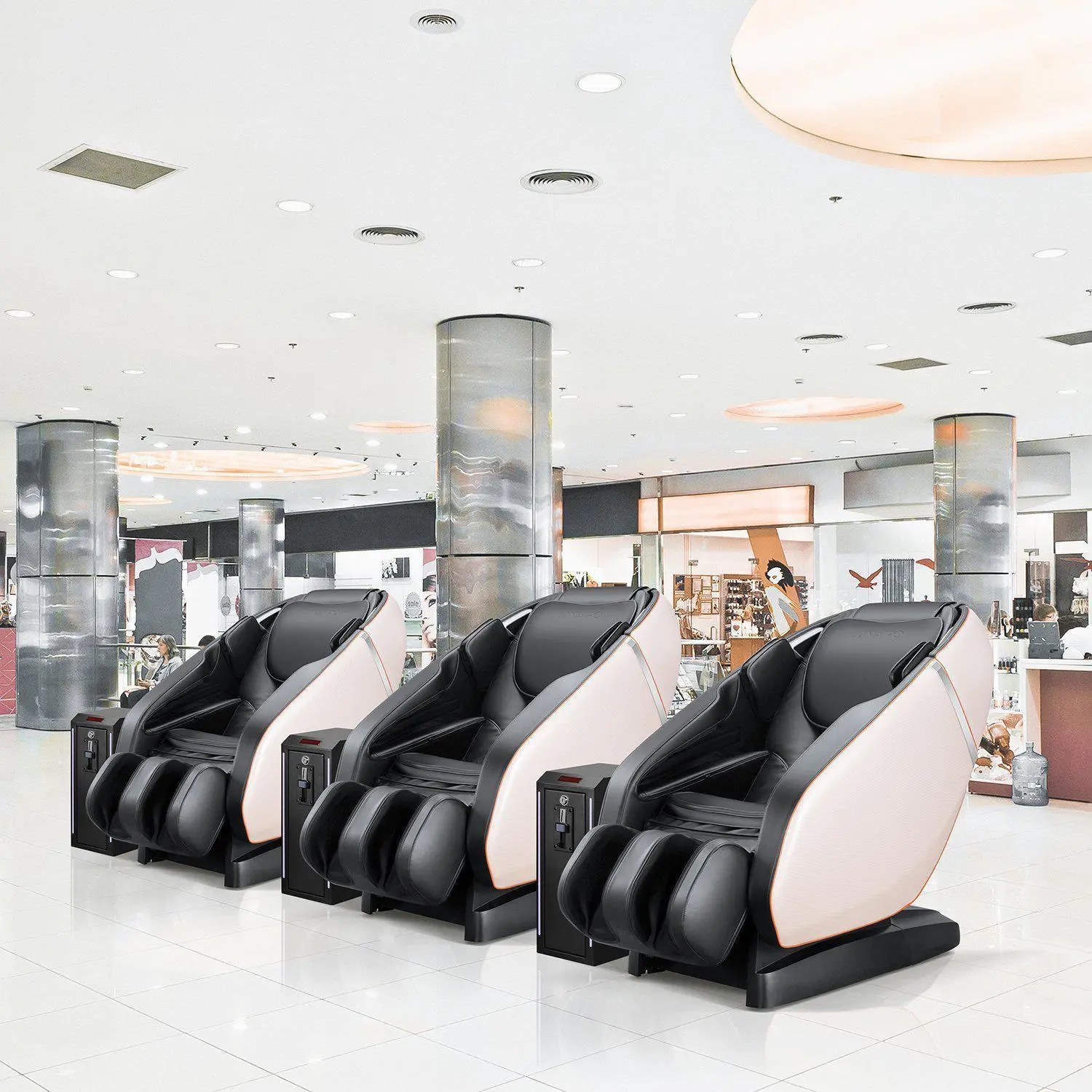 NAIPO Münzbetriebener Massagesessel, mit Münzeinwurf, Gewerblich, Design-Award - Image 11