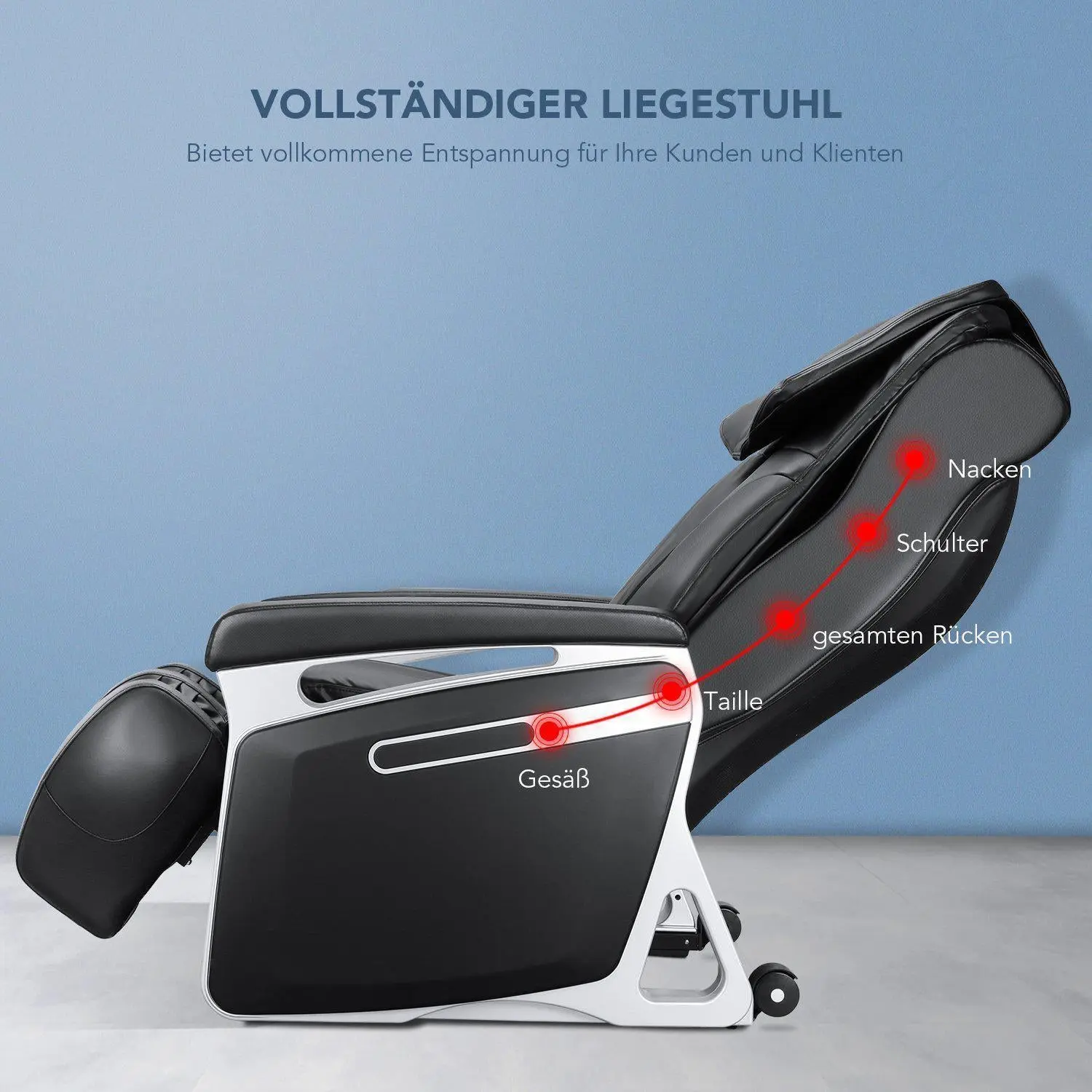 NAIPO Münzbetriebener Massagesessel, Shiatsu Massagestuhl, Doppeltes Sicherheitsystem, Gewerblich, Digitialanzeige - Image 7