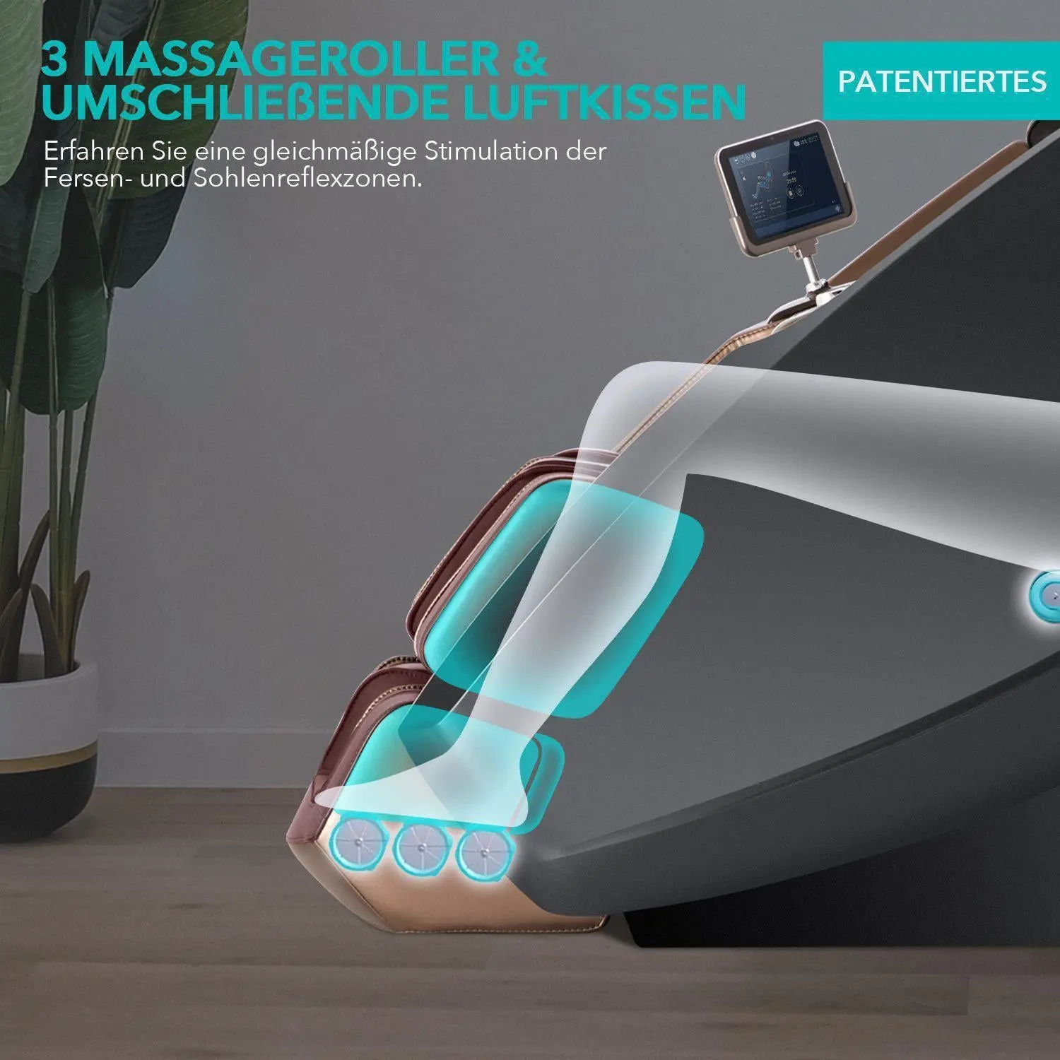 NAIPO 4D High-End Massagesessel, Raumkapsel-Design, integriertes Tablet - Image 7
