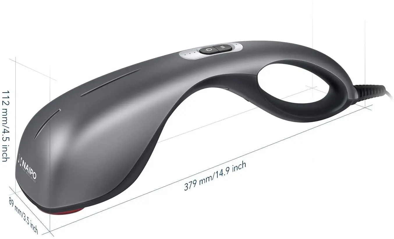 NAIPO Massagegerät Infrarot Wärmefunktion, 4 Aufsätze, verschiedene Intensitäten - Image 11