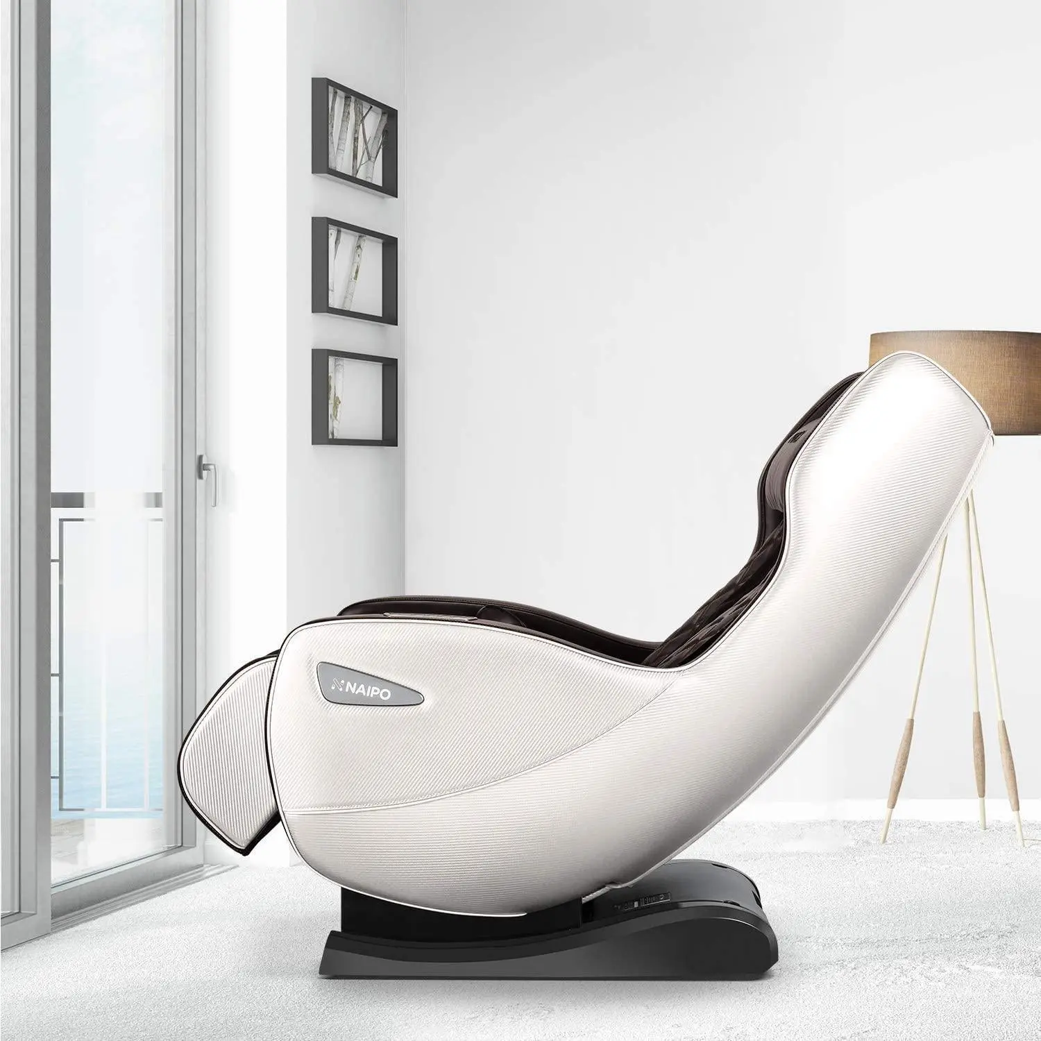 NAIPO Premium Massagesessel, Design-Award, Bluetooth, Liegefunktion, Space-Saving - Image 9