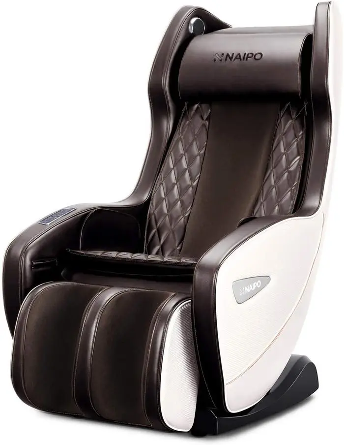 NAIPO Premium Massagesessel, Design-Award, Bluetooth, Liegefunktion, Space-Saving, Braun - Image 12